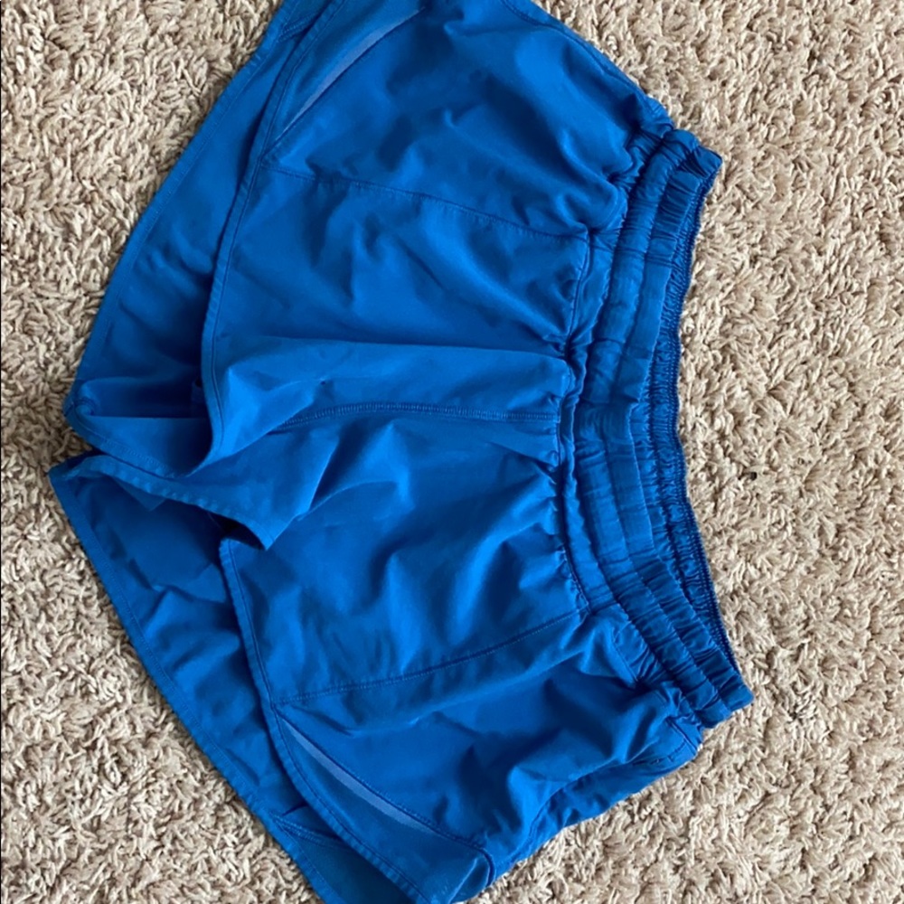 Blue Lululemon Hotty Hot Shorts 2.5”